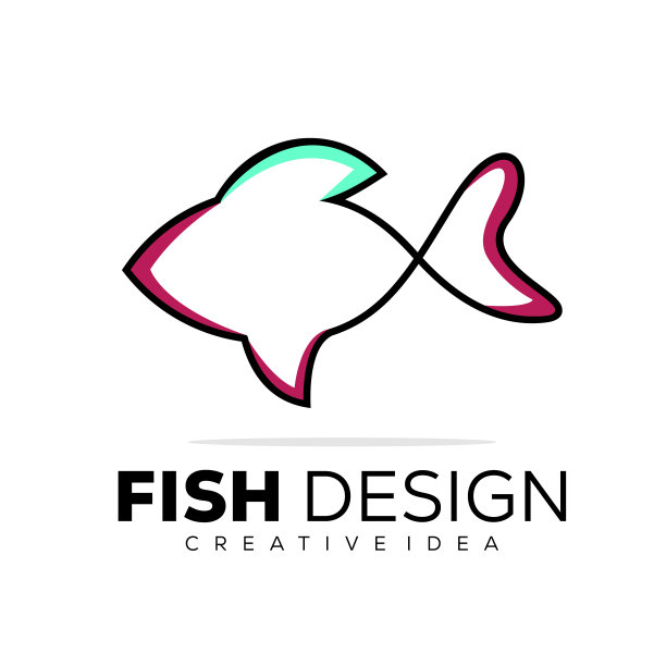 鱼线设计模板颜色说明图片下载