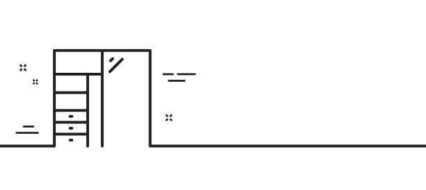 橱柜线图标衣服柜标志图片下载