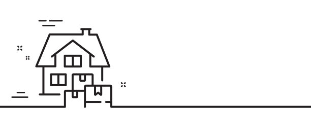 家搬家线图标打包东西标志图片下载