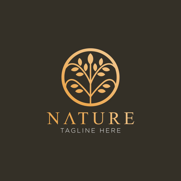 自然抽象与优雅的花卉点缀在一个圆圈图片下载