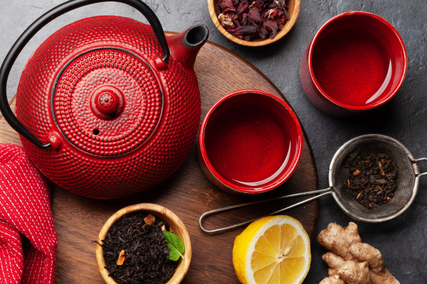 柠檬薄荷茶和茶壶图片下载