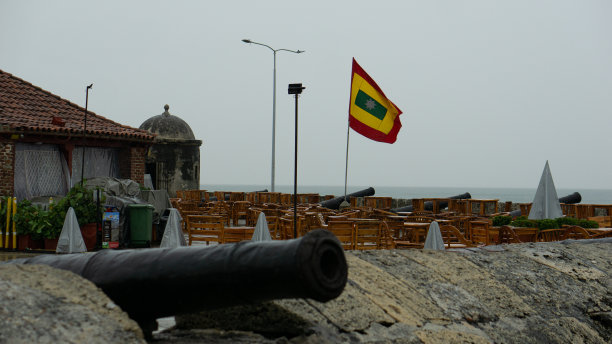 哥伦比亚卡塔赫纳创纪录的降雨图片下载