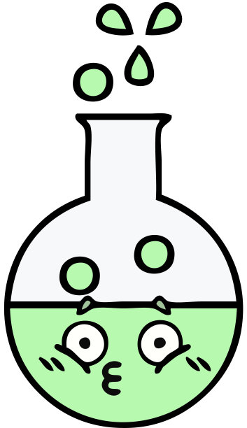 可爱的试管卡通图片下载