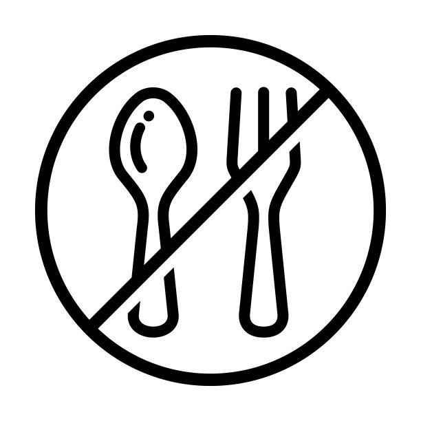 斋月斋戒简单平面图标矢量插图。禁食图标矢量图片下载