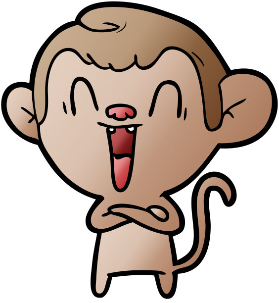 卡通笑猴图片下载