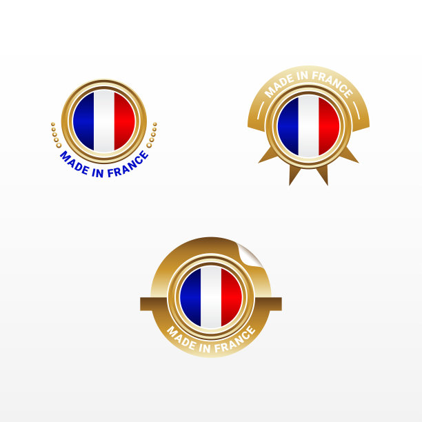 法国制造优雅标签产品设计图片下载