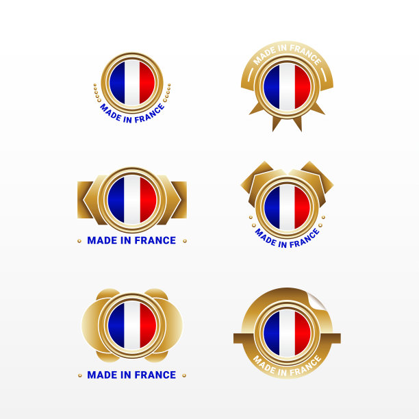 法国制造优雅标签产品设计图片下载