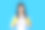 戴手套和干净围裙的妇女显示正常迹象图片下载