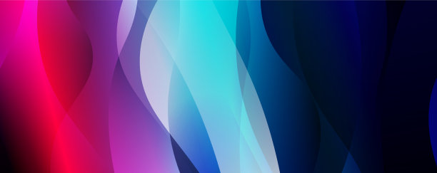 带有动态波线的流体颜色梯度图片下载