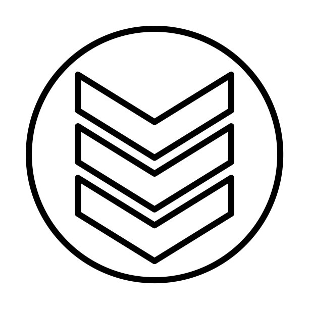 雪佛龙图标。细线形雪佛龙轮廓图标孤立在白色背景。线矢量雪佛龙标志，网页和移动的符号。图片下载