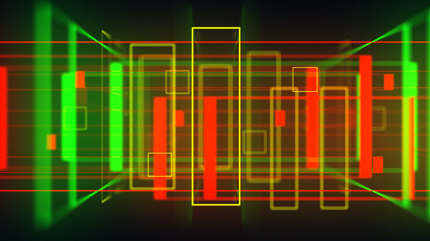 三维几何霓虹灯空间背景VJ环图片下载