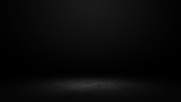 带有聚光灯的产品展示。黑色工作室房间背景。用作产品展示的蒙太奇图片下载