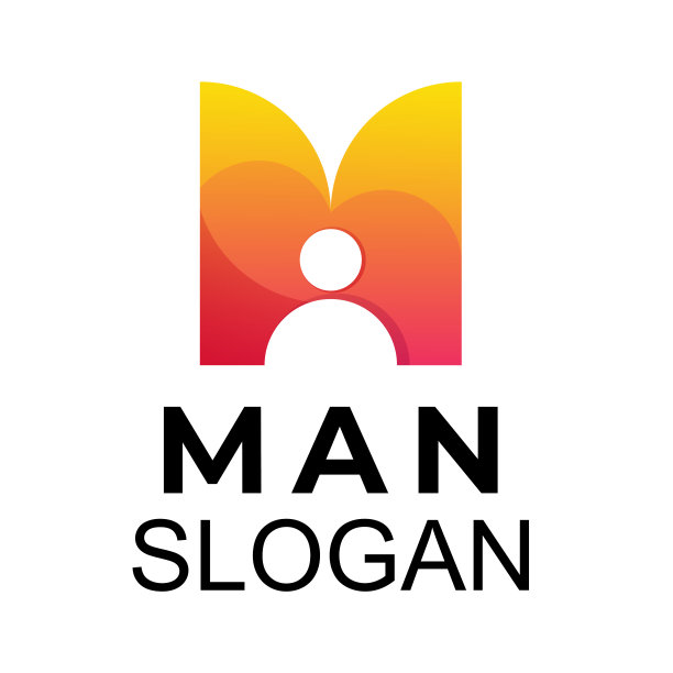 摘要Man Letter M设计元素说明图片下载