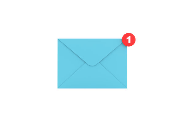 邮件信封通知新消息。邮件未读。图片下载