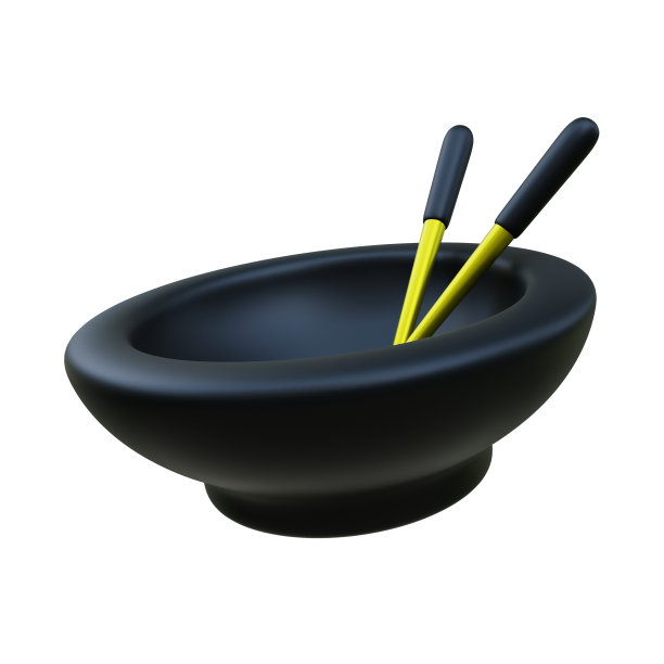 金花式碗3d插图图片下载