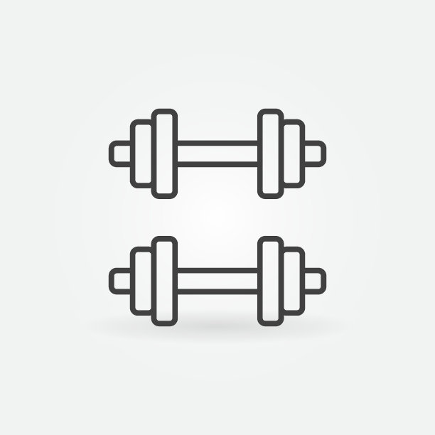 哑铃线图标图片下载