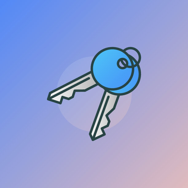 按键彩色矢量图标图片下载