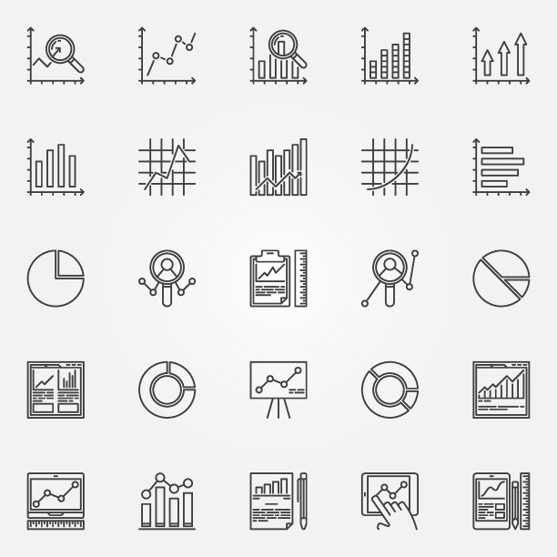 分析图标集图片下载