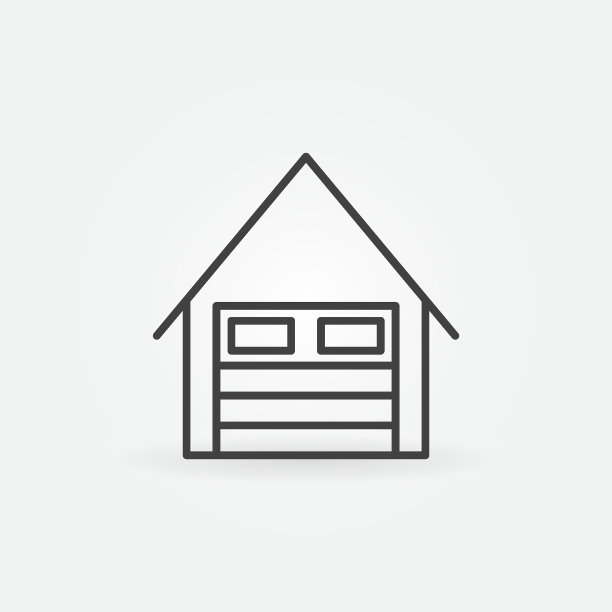 车库线性图标图片下载
