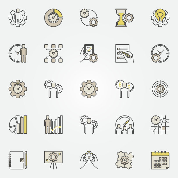 生产力彩色图标图片下载