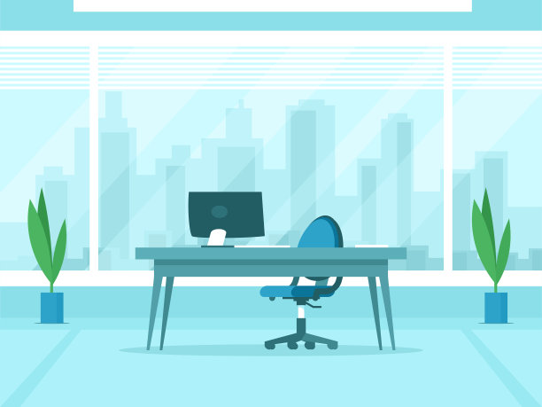 办公室内部空无一人图片下载