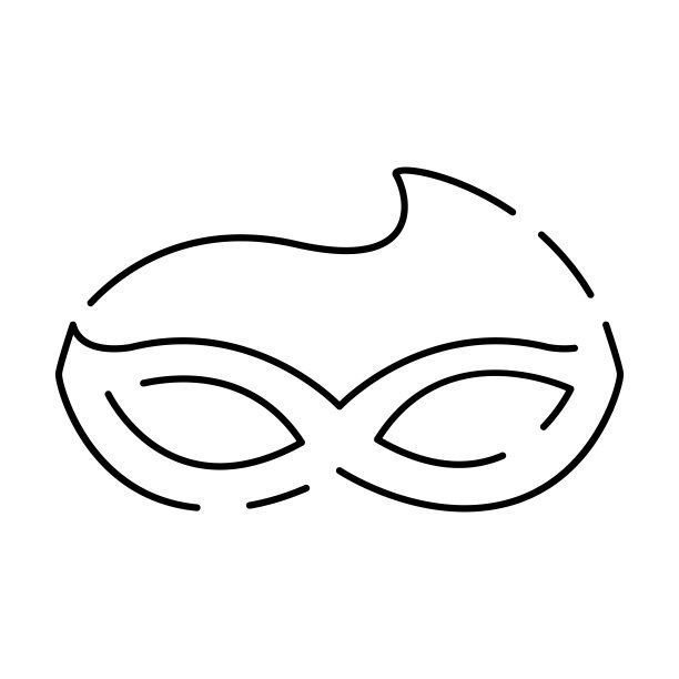 派对庆祝生日，节日，事件，嘉年华节日图标。派对装饰元素单薄。矢量插图化妆舞会图片下载