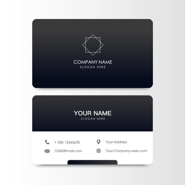 简单的公司名片。奢华背景矢量图片下载