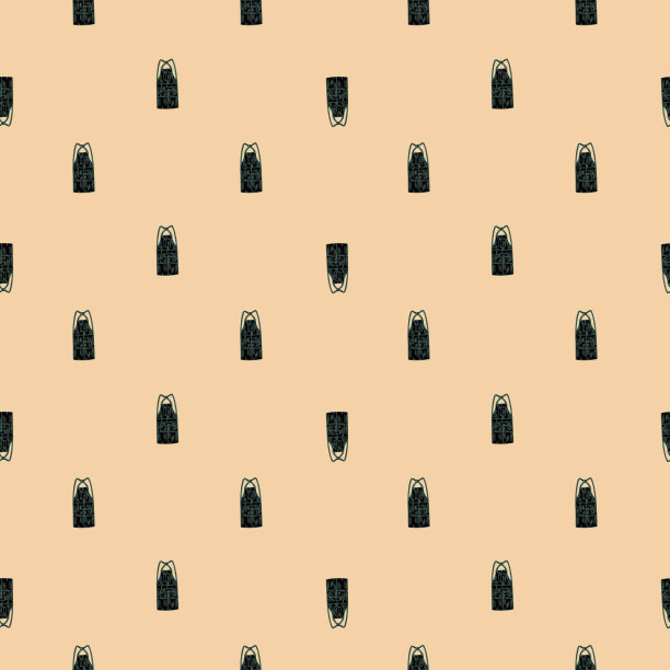 胶圈雕刻无缝图案。复古背景的厨房手绘风格。矢量重复纹理打印，织物，包装，墙纸，组织。图片下载