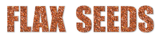 亚麻籽，亚麻籽纹理的铭文。图片下载