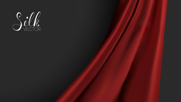 豪华背景模板矢量插图。红色丝绸的质地。奖项提名设计元素。红色时尚的背景图片下载
