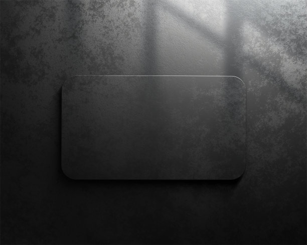 豪华黑色商务名片模型顶部视图图片下载