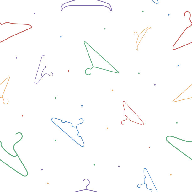 矢量平面手绘无缝图案图片下载