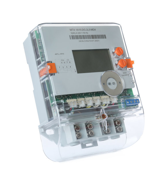 电表隔离在白色背景上。测量装置图片下载