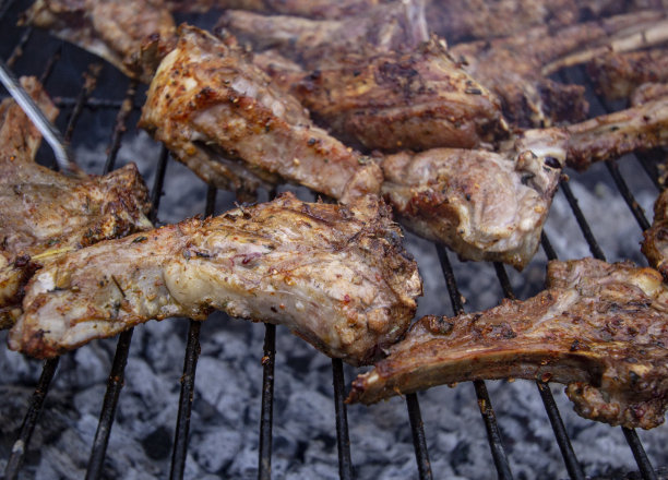 带骨烤羊肉图片下载