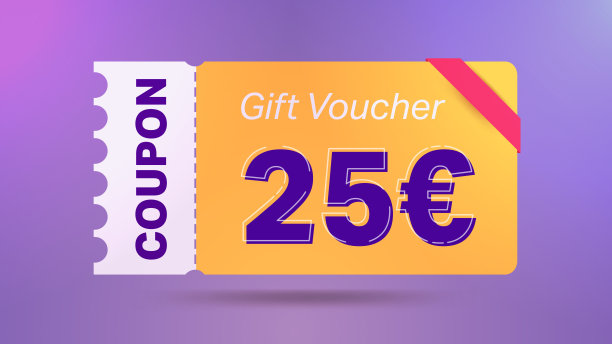 25欧元优惠券促销网站，互联网广告，社交媒体销售。大销售和超级销售优惠券代码欧元25折扣礼券优惠券矢量插图夏季报价结束周末图片下载
