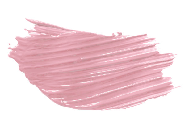 闪亮的粉色笔刷孤立在白色背景上。柔和的颜色。图片下载