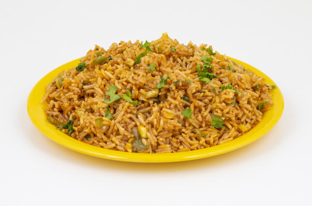 印度菜素食炒饭图片下载