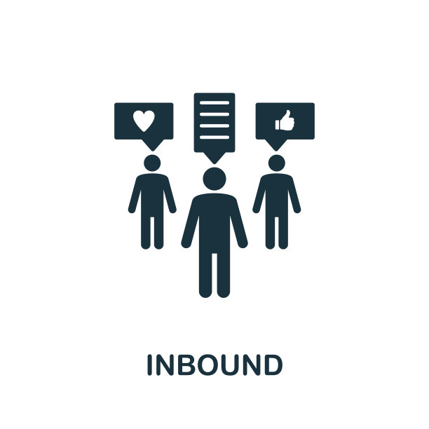 入站图标。来自社区管理集合的简单元素。填充入站图标的模板，信息图和更多图片下载