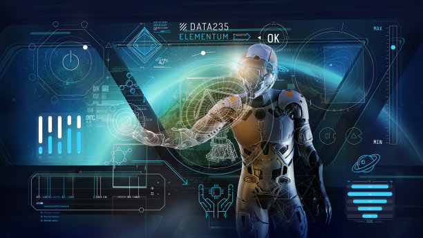 空间探索和射电望远镜控制信息图。图片下载