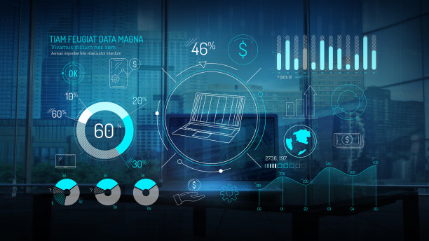 有关金融技术和美元汇率的信息图表。图片下载