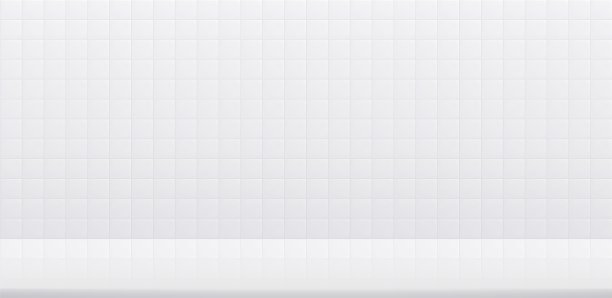 白色的浴室瓷砖墙，白色的石材桌面，干净的陶瓷表面，空桌子用于产品展示。图片下载