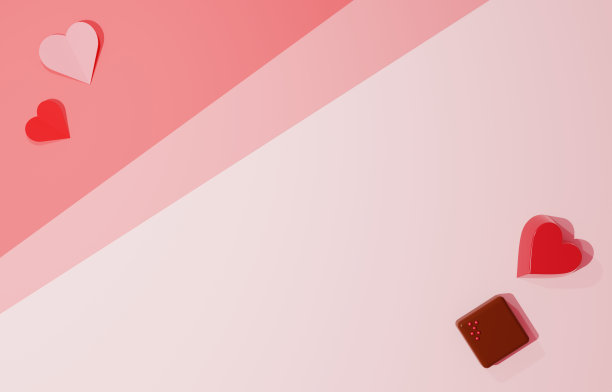 一组巧克力的3D图像图片下载