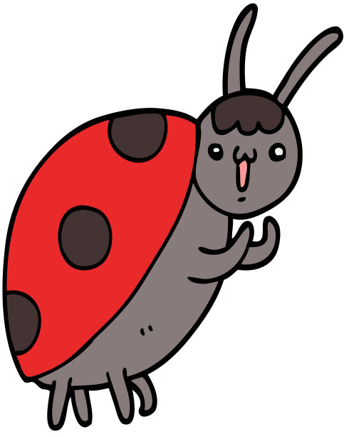可爱的卡通瓢虫图片下载