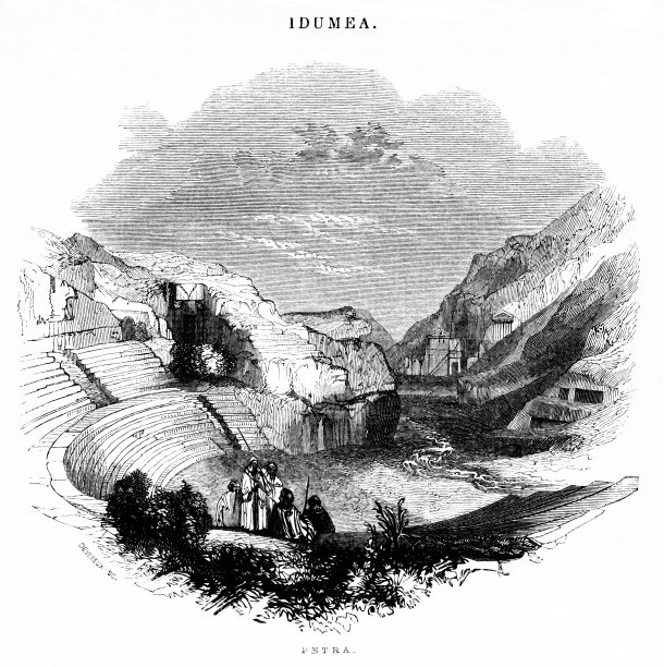 Petra (Sela)在以东，古代文明，圣经历史图片下载