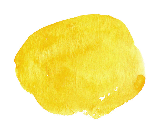 黄色水彩纹理云。摘要背景文字或标志孤立在白色图片下载