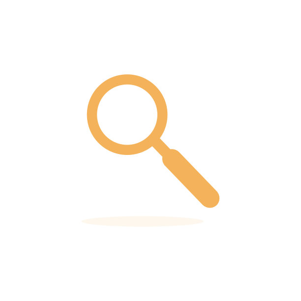 放大镜图标说明自由矢量图片下载