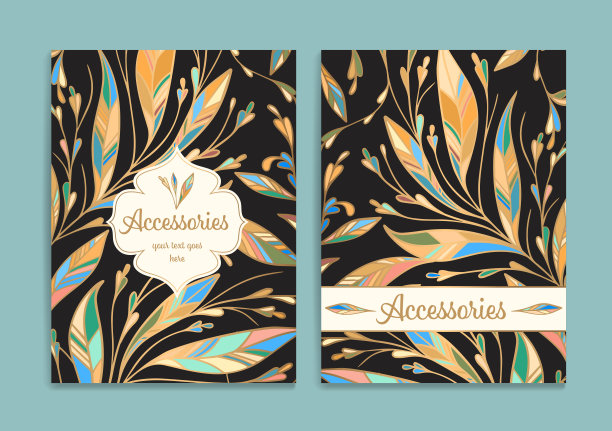 豪华邀请卡设计与矢量装饰模式。的模板。可用于背景和壁纸。优雅而经典的矢量元素非常适合装饰。图片下载