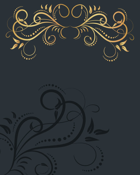 Luxury, елегантна  gold frame, exquisite background. Victorian style. Calligraphic brush, royal lines. For your holiday invitations, cards, greetings. Creates a special mood.图片下载