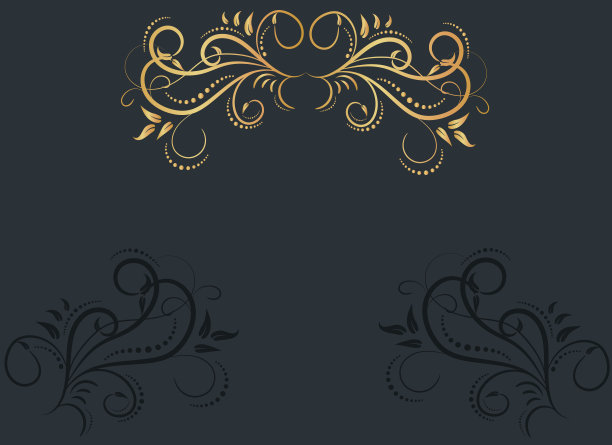 Luxury, елегантна  gold frame, exquisite background. Victorian style. Calligraphic brush, royal lines. For your holiday invitations, cards, greetings. Creates a special mood.图片下载
