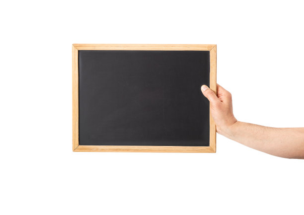 拿着一块有复印空间的小黑板。图片下载